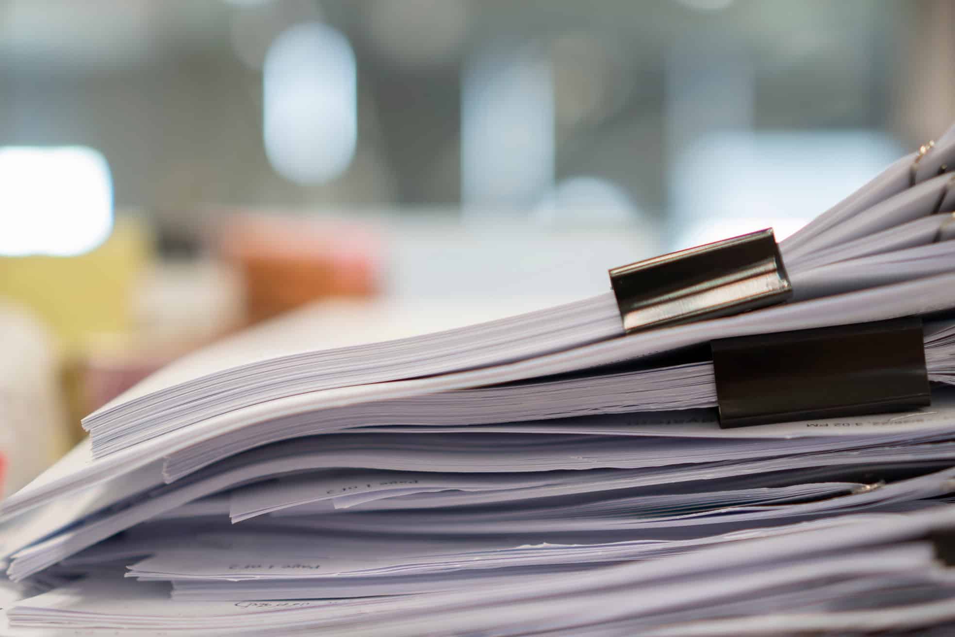 Stack of paper